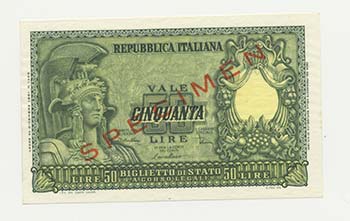 Repubblica Italiana - Banconota - ... 