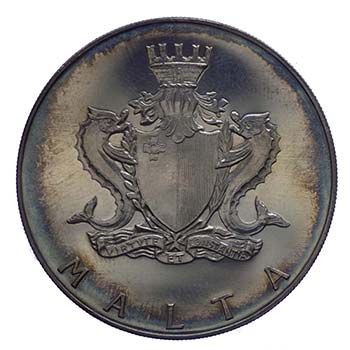 MALTA - Malta - 4 Pound 1974 - Ag