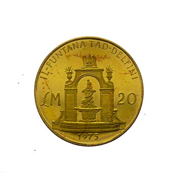 MALTA - Malta - 20 Pound 1973 - Au