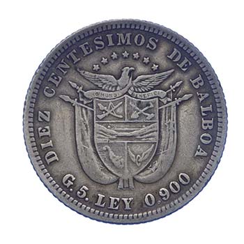 PANAMA - Panama - 10 Centimos 1904 ... 