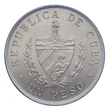 CUBA - Cuba - Un Peso 1915 - Ag