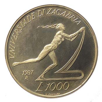 San Marino - 1000 Lire 1987 - Ag