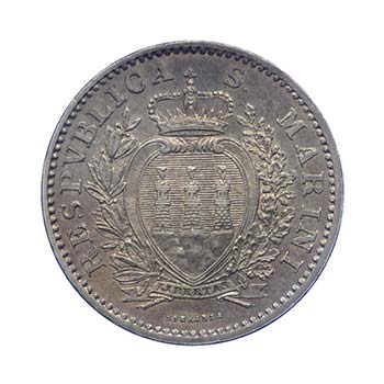 San Marino - 1 Lira 1906 - Ag