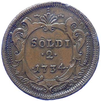 Gorizia - 2 Soldi 1734 - RARO