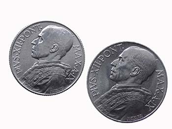 Lotto n.2 monete: 5 e 10 Lire 1947 