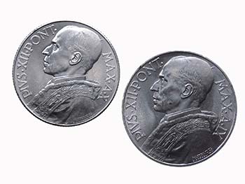 Lotto n.2 monete: 5 Lire 1948 e 10 ... 