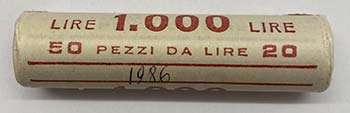 Repubblica - Rotolino 20 lire 1986