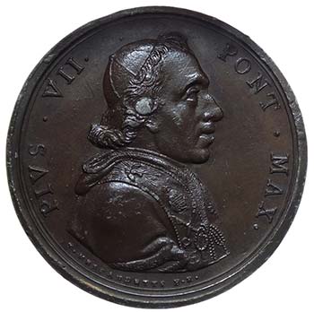 Pio VII (1800-1823) Medaglia  - Ae ... 