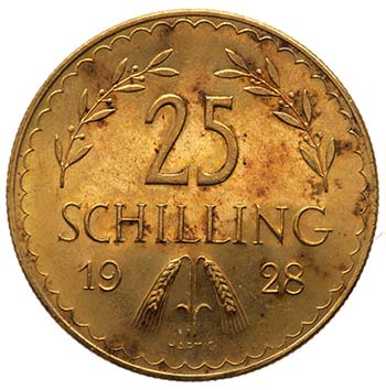 Austria - 25 Schilling 1928 - Au