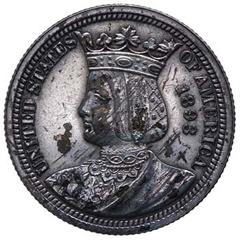 1/4 di Dollaro 1893 - Ag