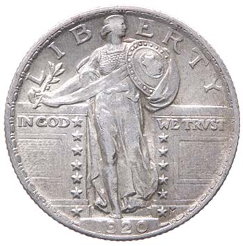 1/4 di Dollaro 1920 - Ag 