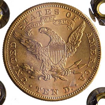 10 Dollari 1899 - Au - Perizia 