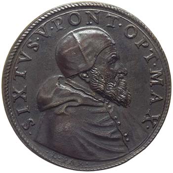 Sisto V (1585-1590) Medaglia 1586 ... 