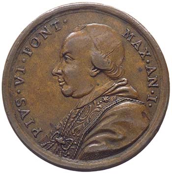 Pio VI (1775-1799) Medaglia Anno I ... 