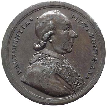 Pio VI (1775-1799) Medaglia 1781 ... 