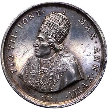 Pio VII (1800-1821) Medaglia Anno ... 