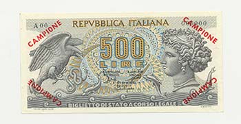 Banconota - Repubblica Italiana - ... 
