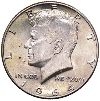1/2 Dollaro Kennedy 1964 - Ag 