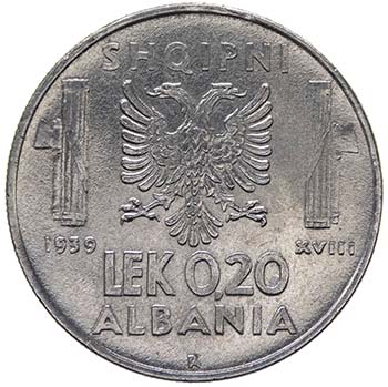 Albania  - Vittorio Emanuele III ... 
