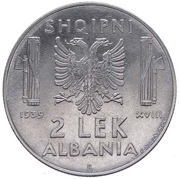 Albania  - Vittorio Emanuele III ... 