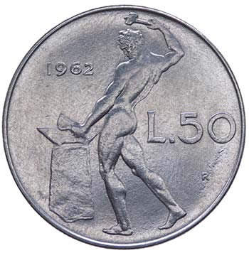50 Lire Vulcano 1962