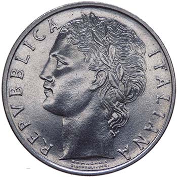 100 Lire Minerva 1964