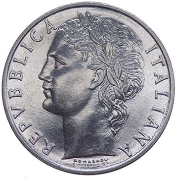 100 Lire Minerva 1965
