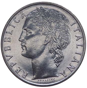100 Lire Minerva 1966