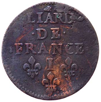 Francia  - Liard de France 1657 ... 