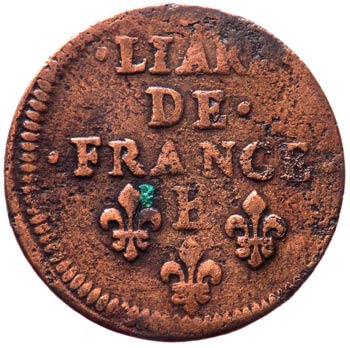 Francia  - Liard de France 1658 ... 