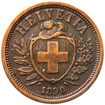 Svizzera -  2 Rappen - 1890 - ... 