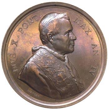Pio X (1903-1914) Medaglia annuale ... 