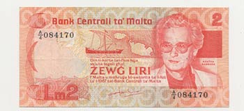 Banconota - Banknote - Malta - 2 ... 