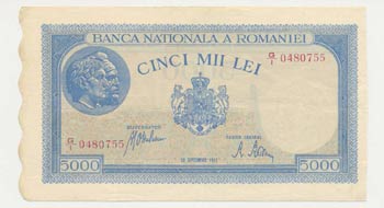 Banconota - Banknote - Romania - 5 ... 