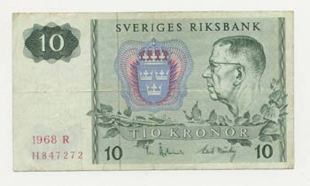 Banconota - Banknote - Svezia - 10 ... 