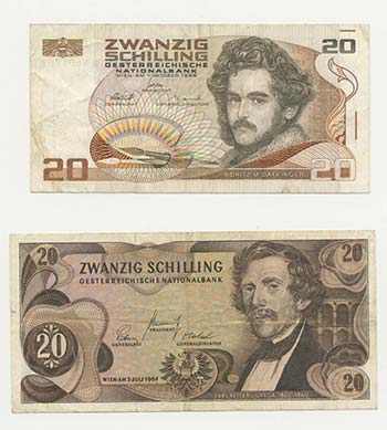 Austria - Lotto n.2 Banconote - 20 ... 