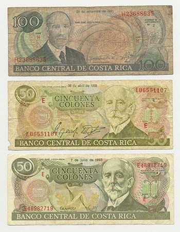 Costa Rica - Lotto n.3 Banconote - ... 
