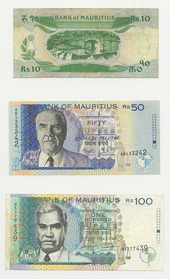 Mauritius - Lotto n.3 Banconote - ... 