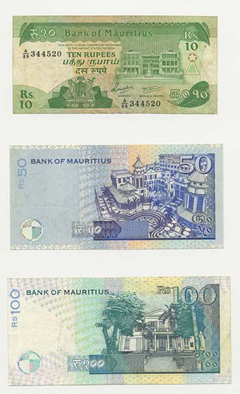 Mauritius - Lotto n.3 Banconote - ... 