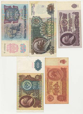 Russia - Lotto n.5 Banconote - ... 