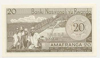 Rwanda - Repubblica - 20 Francs ... 