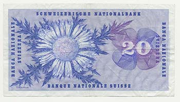 Svizzera - 20 Franchi 1971 D/ ... 