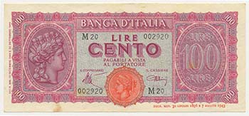 Banconote italiane - Luogotenenza ... 