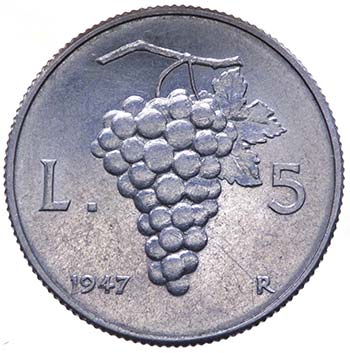 Monetazione in Lire (1946-2001) 5 ... 