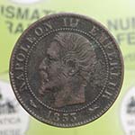 FRANCIA - 5 cinq centimes 1853 D Lyon - ... 