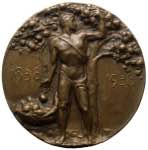 Medaglia emessa nel 1938 commemorativa del ... 