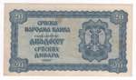 Serbia - 20 Dinara 1942 Occupazione Tedesca ... 