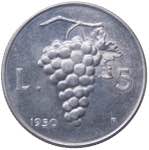 Monetazione in Lire (1946-2001) 5 Lire 1950 ... 