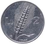 Monetazione in Lire (1946-2001) 2 Lire 1946 ... 