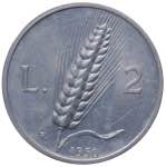 Monetazione in Lire (1946-2001) 2 Lire 1950 ... 